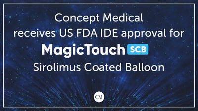 Le premier ballon enduit de Sirolimus approuvé par l’IDE au monde en coronaire - MagicTouch SCB 